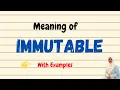 Daily vocabulary Immutable Meaning Vocabgram