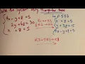 Solve a system using triangular form consistent dependent