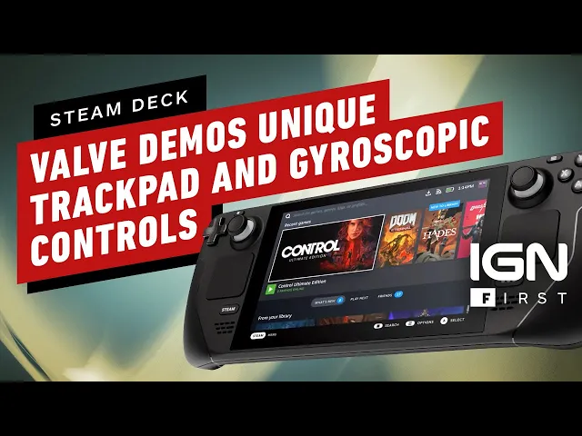 Steam Deck: Valve Demos its Unique Trackpad and Gyroscopic Controls