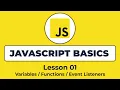 Learn JavaScript Basics in 20 Minutes Lesson 01 JavaScript for Beginners