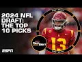 Mini Mock Draft Mel Kiper Jr analyzes picks 1-10 of the 2024 NFL draft First Draft