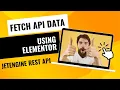 Fetch API data using Elementor JetEngine and display on frontend Elementor REST API Tutorial