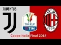 Coppa Italia Final 2018 | Juventus Turin vs AC Milan | 09.05.2018 Rom [PES 2018]