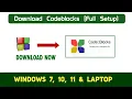 How to download and install Codeblocks with mingw setup without getting error - Full Tutorial