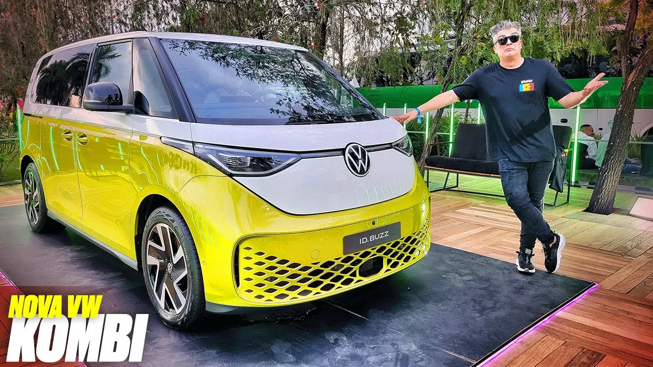 VW ID. Buzz 2023 - A KOMBI DO FUTURO CHEGOU! COM 204 cv, PORTA-MALAS GIGANTE E 100% ELÉTRICA! VEJA!