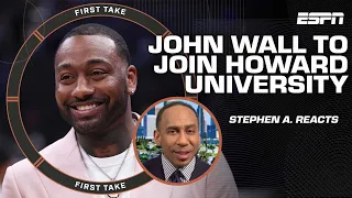 Stephen A reacts to John Wall being named president of basketball operations at Howard First Take