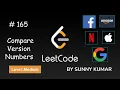 Compare Version Numbers Implementation Strings 165 LeetCode Day 25