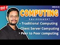 4 10 Computing environment Traditional computing Client Server computing Peer to Peer computing