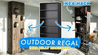 diy ikea hack billy als outdoor regal schwenkbare aufbewahrung f r balkon und terrasse easy alex