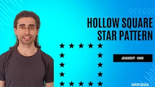 Hollow Square Star Pattern in JavaScript Pattern Printing
