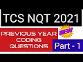 TCS NQT 2021 coding questions with clear explanation Part-1
