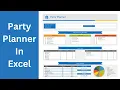 Party planner in excel Printable Party Planner Event Planner Birt ay Planner