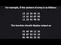 2D Array Problem 4 CBSE Class 12 Computer Science