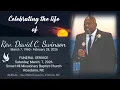 Celebrating the Life of Rev David Cornell Swinson