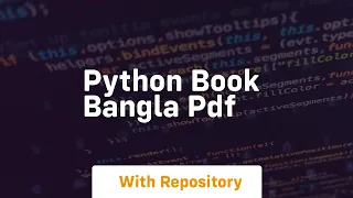 python book bangla pdf