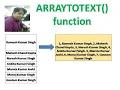 ARRAYTOTEXT function in Excel formula Excel new formulas