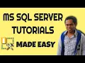 SQL Server Tutorials for Beginners - How to create database with explanation