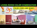 Color Combination For Livingroom With Color Codes and names From Asian Paints