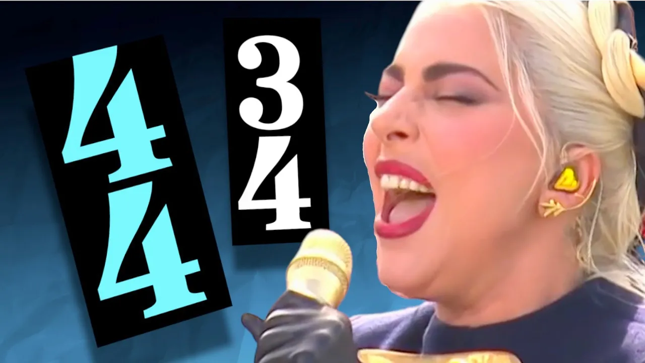 Lady Gaga's MIXED METER Star Spangled Banner?!