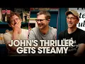 Elis and John invent opening lines for books Made Up Game