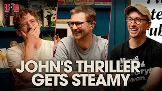 Elis and John invent opening lines for books Made Up Game