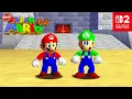 Lagu New Super Mario Bros. Wii Mario and Luigi in Super Mario 64 - 100% Full Game Walkthrough