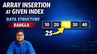 Insert an Element in Array at Specific Index Data Structure Bangla