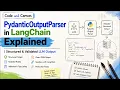 PydanticOutputParser in LangChain Explained Structured Validated LLM Output