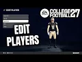 How to Edit Players in College Football 27 Dynasty