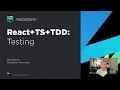 React TypeScript and TDD Tutorial Testing