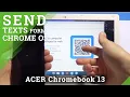How to Set Up Messages on ACER Chromebook 13 - Send Texts form Chrome OS