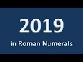 2019 in Roman Numerals