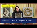 List of Costume Jewelry Designers and their Marks by Dr Lori