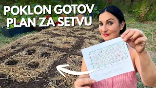 Ovde vam je gotov plan za setvu 20 biljaka na jednoj gredici
