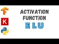 38 ELU Activation TensorFlow Tutorial