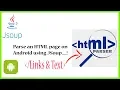 Parsing html page in Android part 2 Fetching Links with text