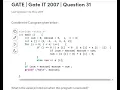 GATE 2007 C PROGRAMMING Maxsum a 2 -2 -1 3 4 2 Value printed when program is executed