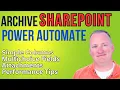 Archive SharePoint using Power Automate Even the hard columns