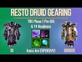 Phase 1 TBC Resto Druid Gearing Karazhan-Ready Without BiS