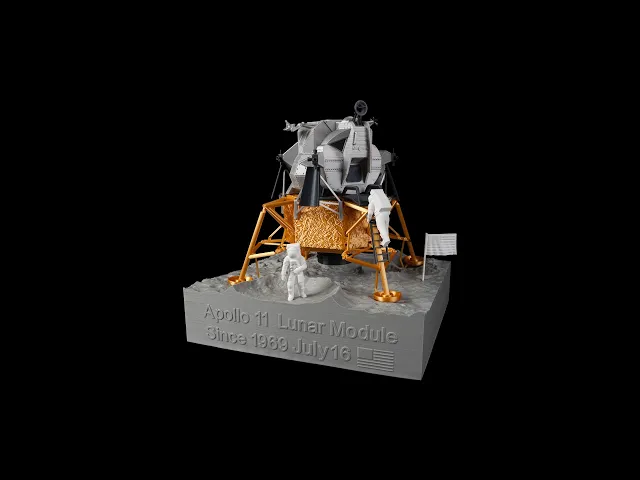 Lunar module display stand video thumbnail