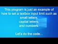 Letters and numbers in Textbox using VB Net