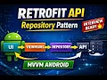 Android VM Retrofit Tutorial Repository Pattern Explained Kotlin