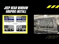 How To Install Your Jeep Rear Window Graphic U S Flag Decal From Underground Graphics