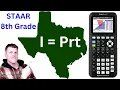 STAAR 8th Grade Math Test May 2022 questions 1 - 42
