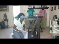 Expresso Brown Folding Dining Table Big Lots Unboxing and putting together