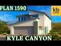 365k - Plan 1590 at Talus by KB Homes in Kyle Canyon l New Homes for Sale in NW Las Vegas