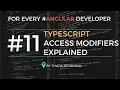 Typescript Tutorial for Beginners in Hindi Access Modifiers in TypeScript in Hindi
