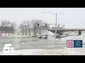 Monitoring road conditions in Springdale as snow sweeps in