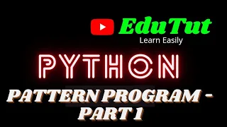 Print numbers in triangular pattern Python For Beginners EduTut Learn Easily in Tamil