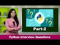 Python Interview Questions - Part 2 IT TV interview Questions